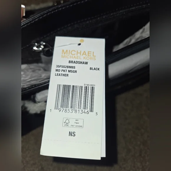 NWT Michael Kors Bradshaw Suede & Faux Shearling Messenger Bag - Picture 14 of 14